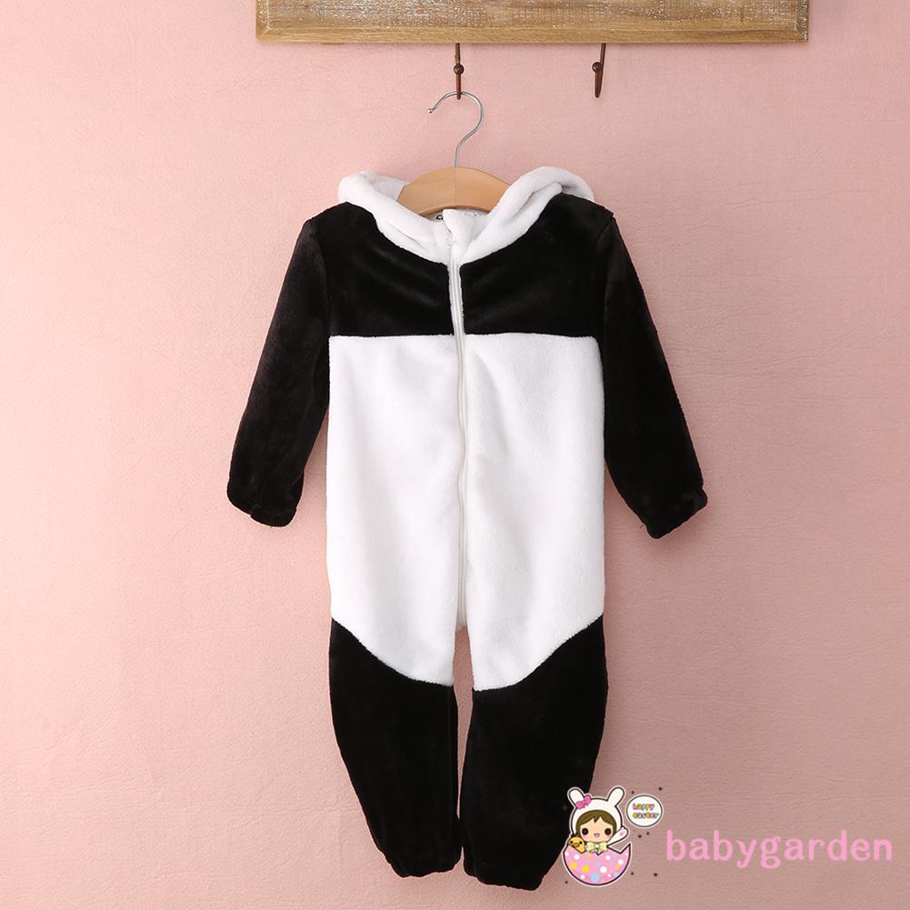 Bộ Áo Liền Quần Hình Gấu Trúc Cho Trẻ Sơ Sinh