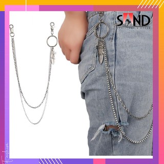 Chain Xích Quần 2 Dây Mặt Chiếc Lá