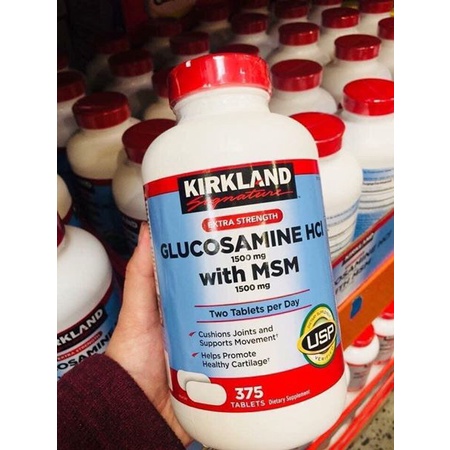 Viên Uống Bổ Khớp Glucosamin HCL 1500mg With MSM 1500mg 375 Viên Date 2024