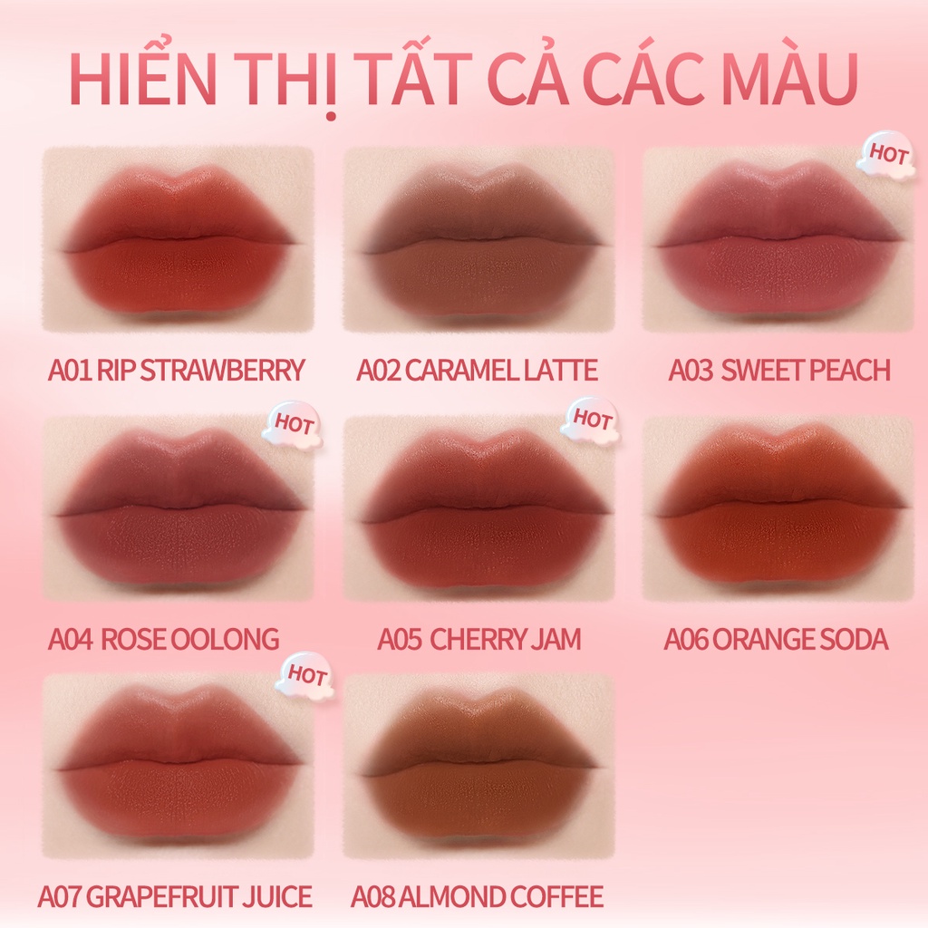 Son kem lì mềm mịn POPJUICE Ireneda dưỡng ẩm trang điểm nhẹ nhàng
