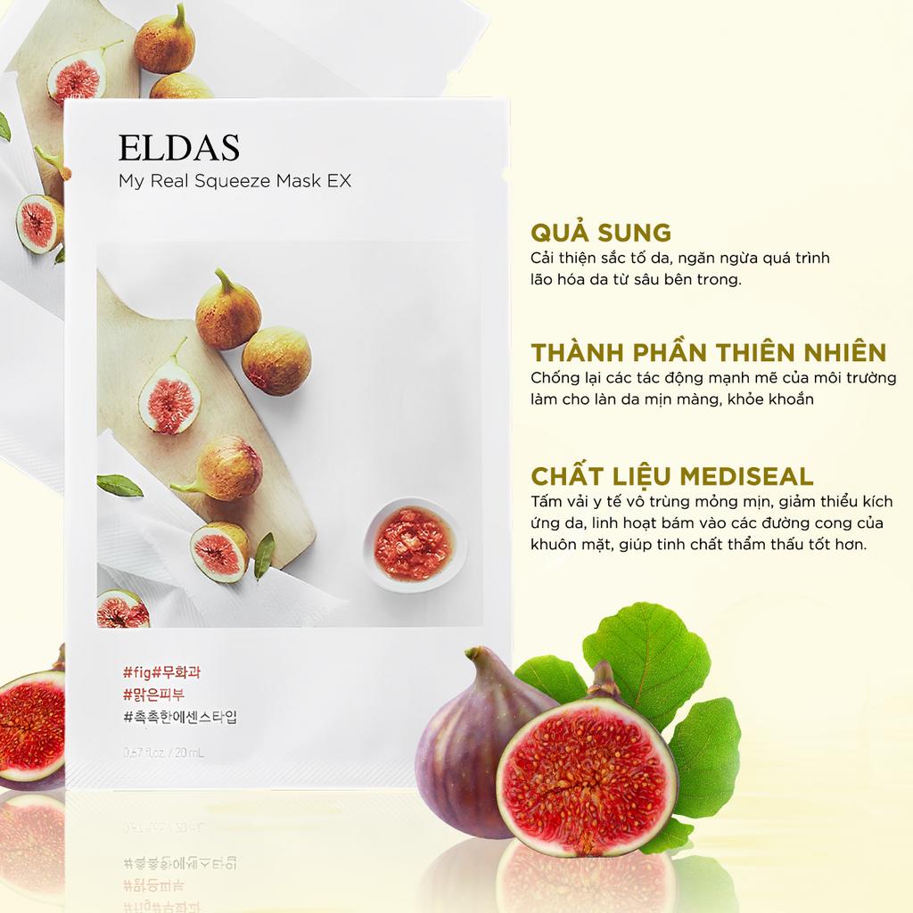 Mặt Nạ Dưỡng Da Eldas Natural 7 Days, Dưỡng Ẩm Trắng Da Cho Da Dầu Mụn 30g/miếng