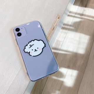 🌸 𝐂𝐨́ 𝐬𝐚̆̃𝐧 𝐜𝐡𝐨 𝐢𝐏𝐡𝐨𝐧𝐞 𝟏𝟐 🌸 Ốp lưng iphone Silicon Trong Cún Trắng