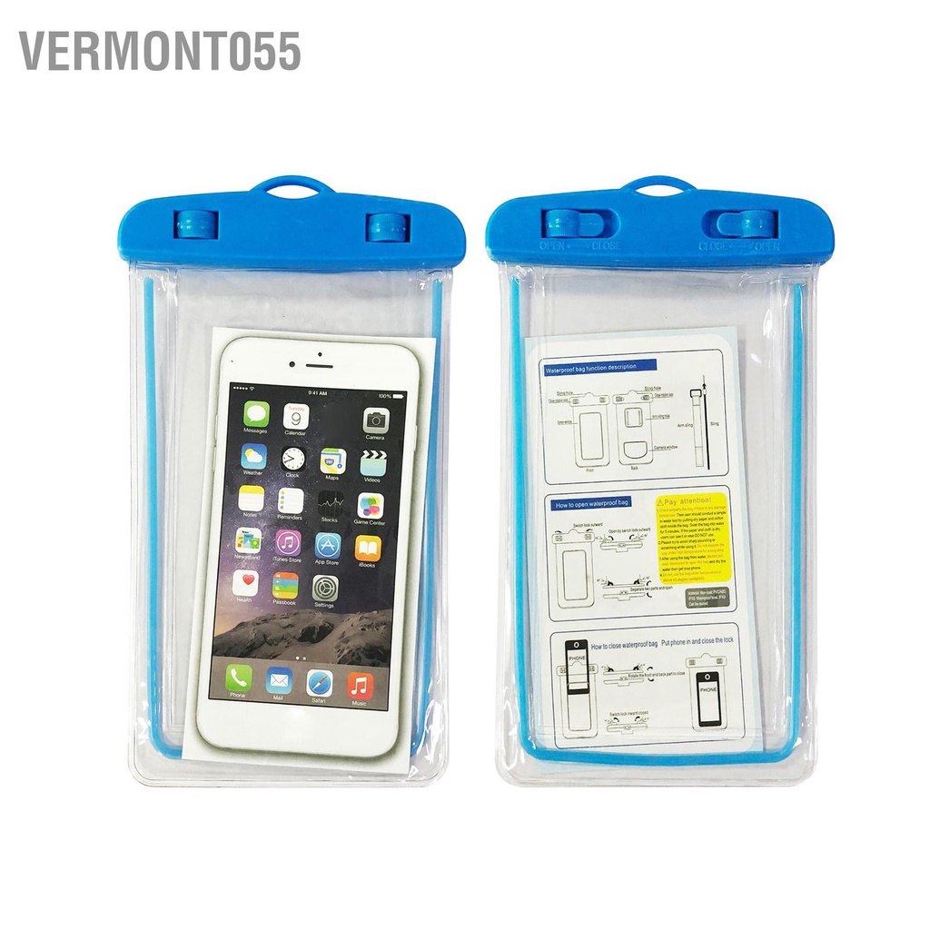 Hàng Hot Túi đựng điện thoại di động không thấm nước Túi đựng điện thoại đa năng để lặn dưới nước Hàng giao ngayVermont055