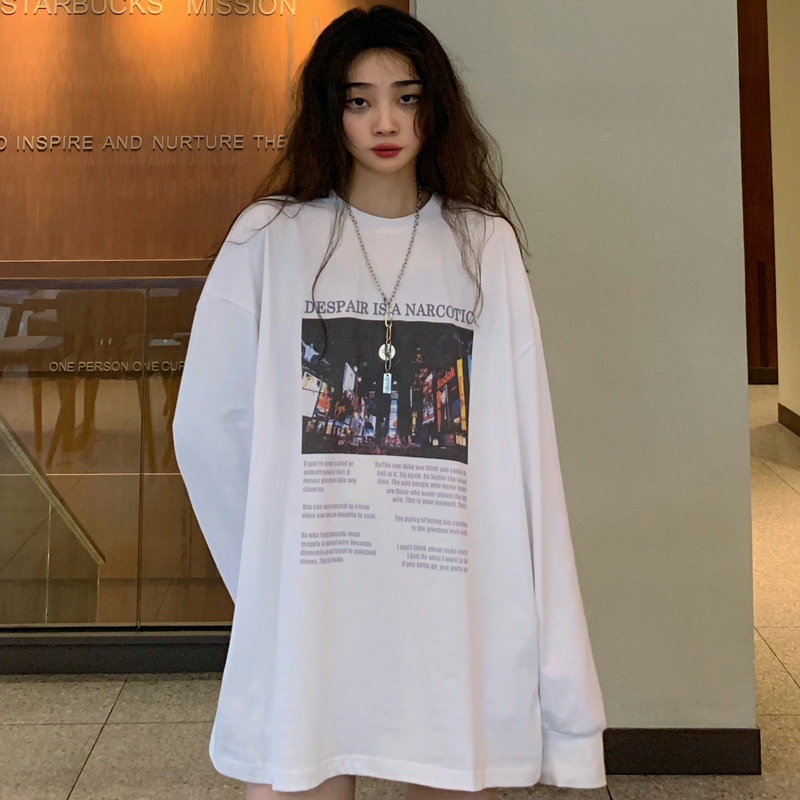 Áo sweater cổ tròn tay dài phong cách Hàn Quốc trẻ trung | BigBuy360 - bigbuy360.vn