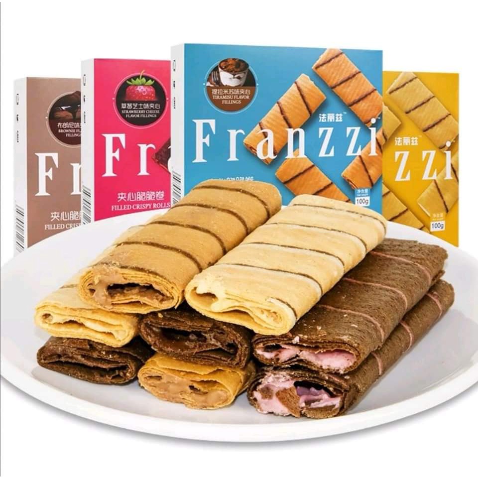 Bánh Franzzi Cuộn Nhân Kem Hộp 100g