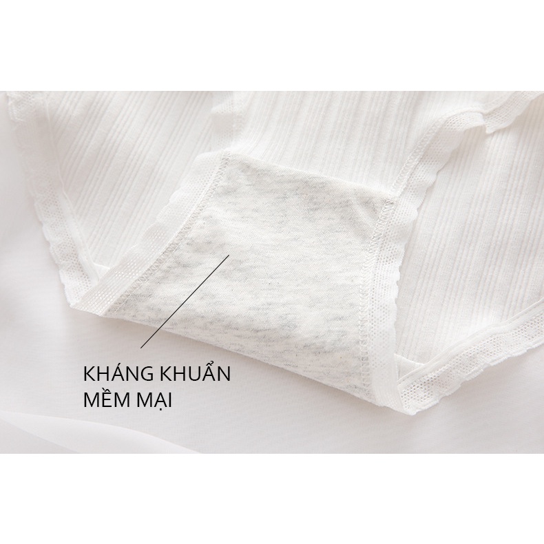 Quần lót nữ cotton kháng khuẩn hoạ tiết quả dâu tây Flami 345