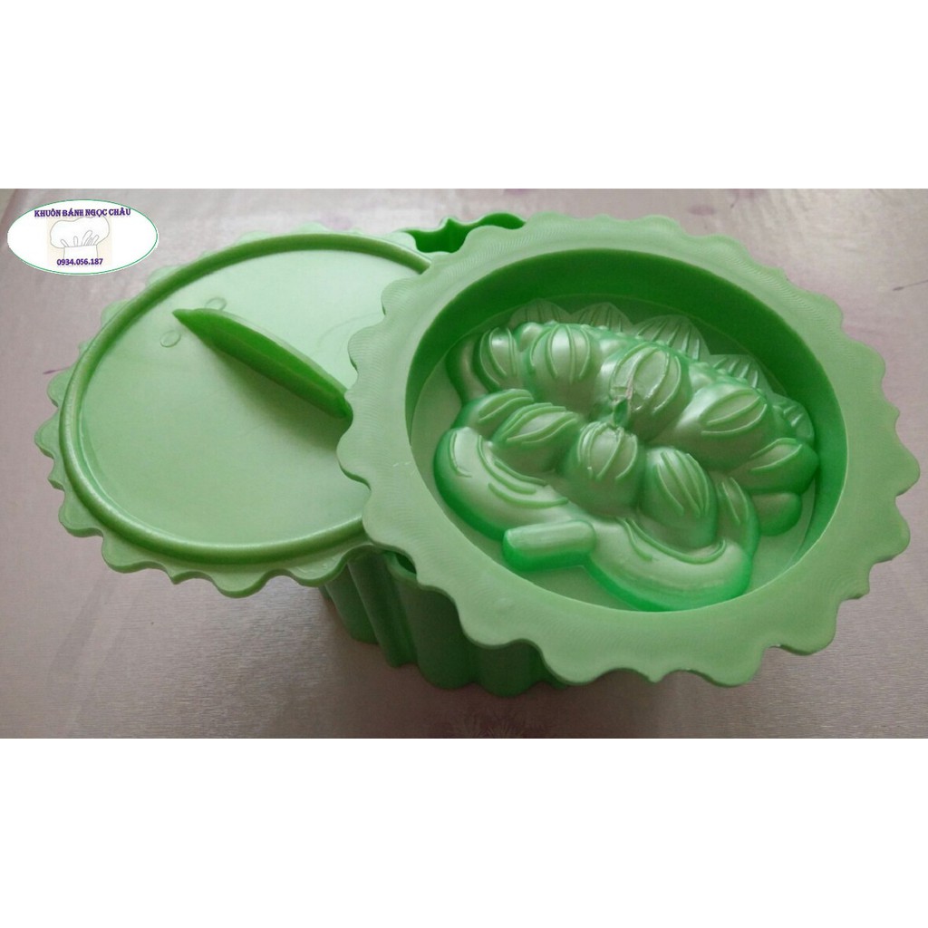 Khuôn nhấn xôi tròn lớn hoa sen