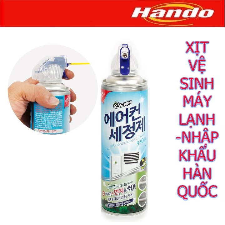 Chai xịt vệ sinh bảo dưỡng điều hòa máy lạnh Sandokkaebi Hando 330ml