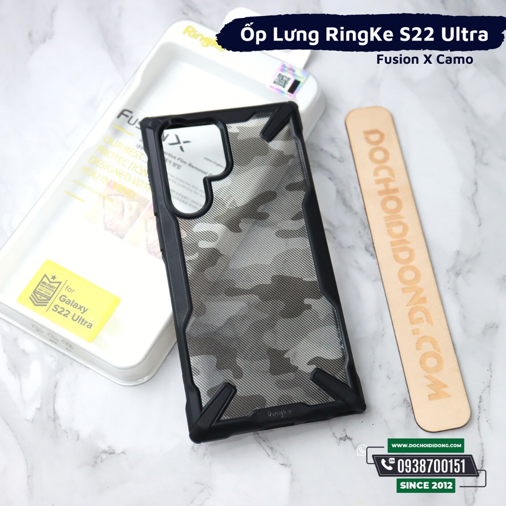 Ốp Lưng Samsung S22 Ultra Ringke Fusion X Chống Sốc