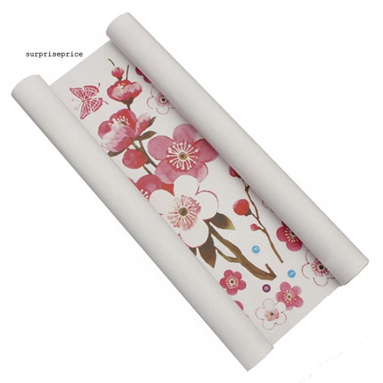 Giấy dán tường trang trí in hình hoa mận DIY