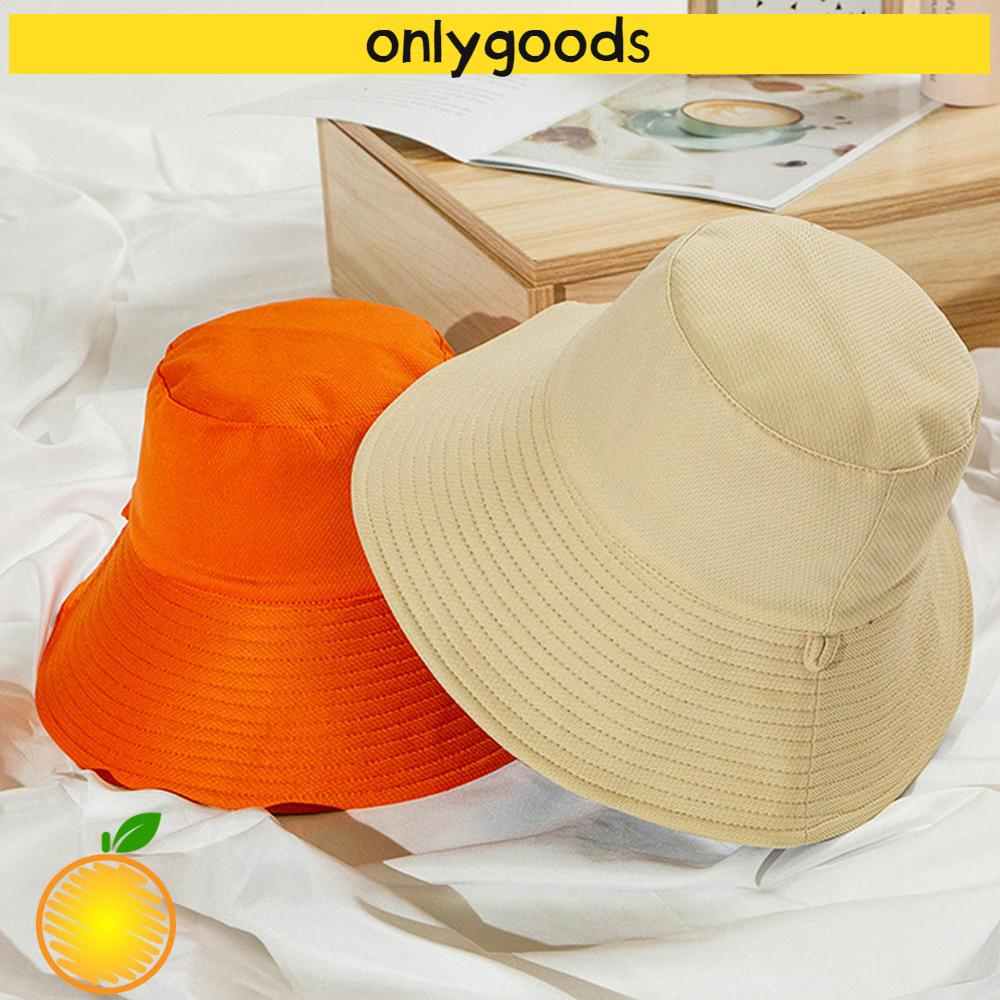 🎉ONLY🎉 Spring Summer Fisherman Cap Casual Outdoor Sunscreen Double-Sided Bucket Hat Anti-UV With Windproof Rope Women Men Wide Brim Foldable Cotton Sun Hat/Multicolor