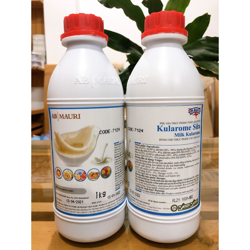 Kularome sữa, hương sữa mauri ABMAURI dùng cho thực phẩm 1kg