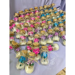 Lọ thủy tinh hoa khô trang trí - Quà tặng đáng yêu