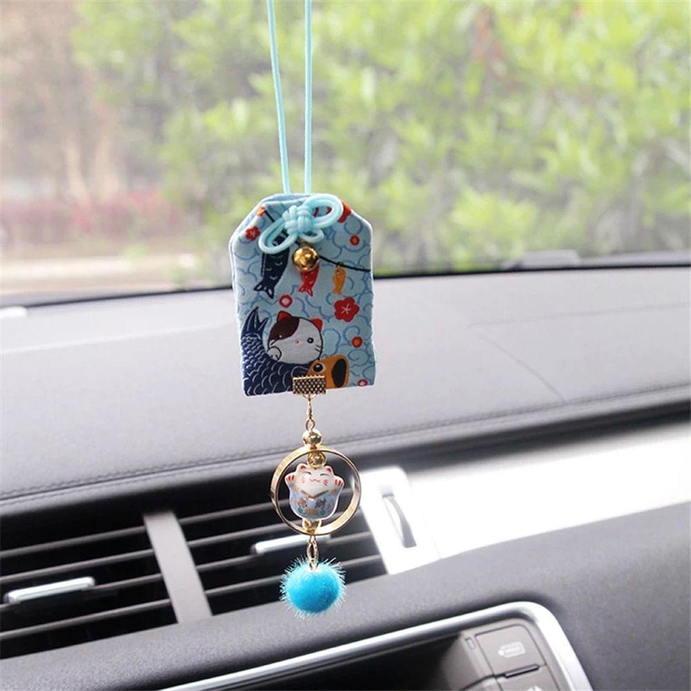 Phụ Kiện Treo Trang Trí Xe Hơi Hình Chú Mèo May Mắn Trong Harry Maneki Neko