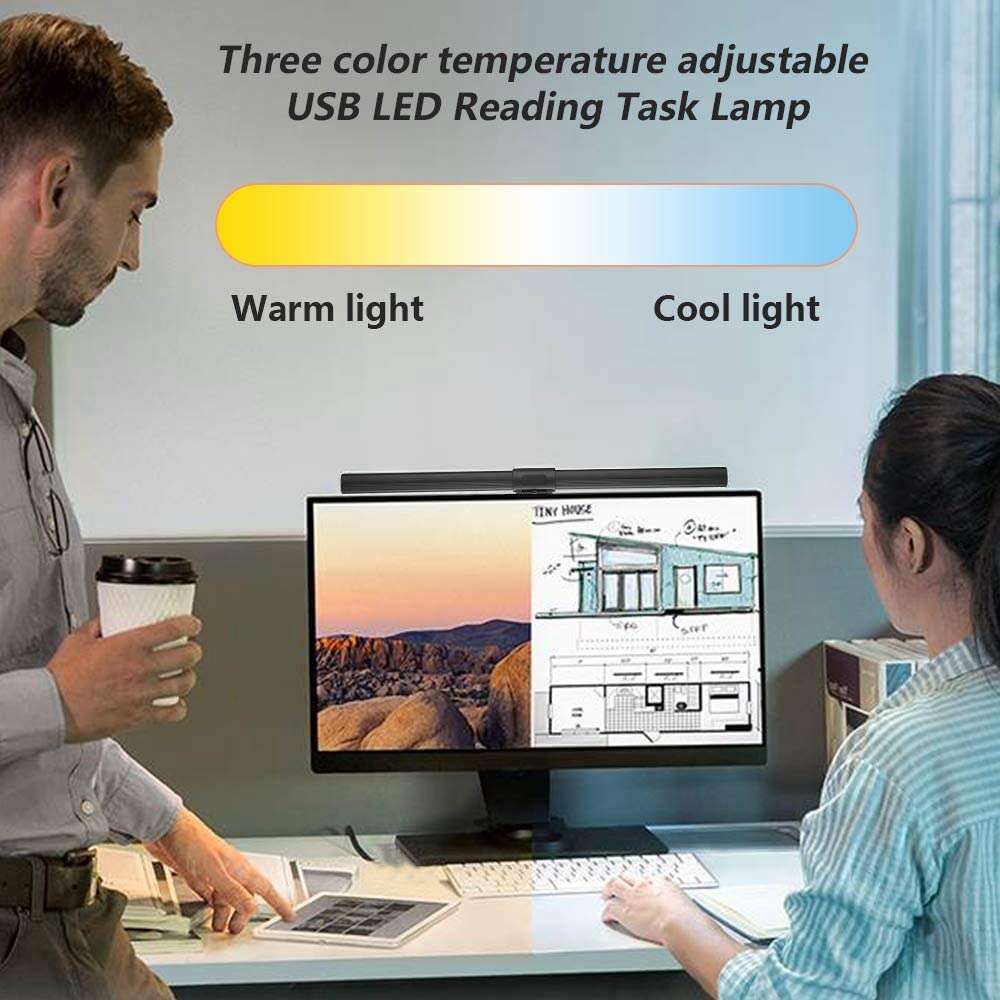 Đèn Đọc Sách Màn Hình LCD 40cm Dạng Treo Tiện Dụng Cho Văn Phòng