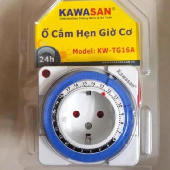 Ổ cắm hẹn giờ tự động kiểu cơ KAWASAN KW-TG16A