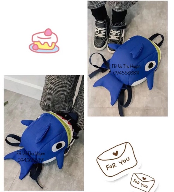 Balo mini/Balo mầm non/Balo baby shark cho bé🎒