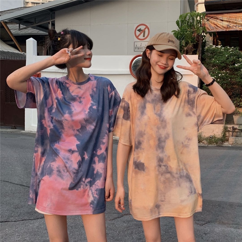 NRVP Áo thun ngắn tay cổ tròn dáng rộng thời trang nữ mùa hè 2020