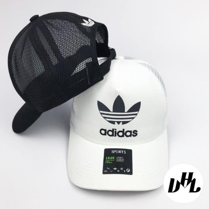 Mũ lưỡi trai VHL Store, nón kết thể thao thêu chữ ADIDAS phối lưới cao cấp