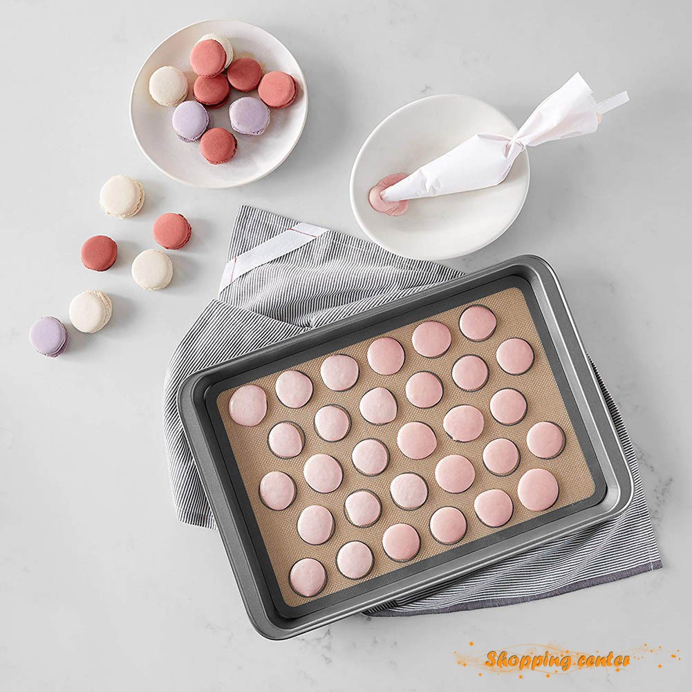 1 Tấm Lót Silicon Chống Dính Nướng Bánh Macaron