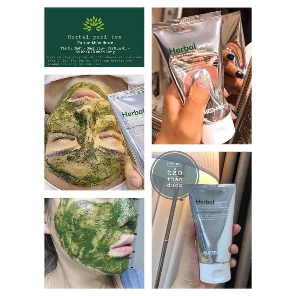 MẶT NẠ THẢI ĐỘC MEDI-PEEL HERBAL PEEL TOX 💖FREESHIP💖 MẶT NẠ THẢI ĐỘC THẢO DƯỢC HALINHN446MJ