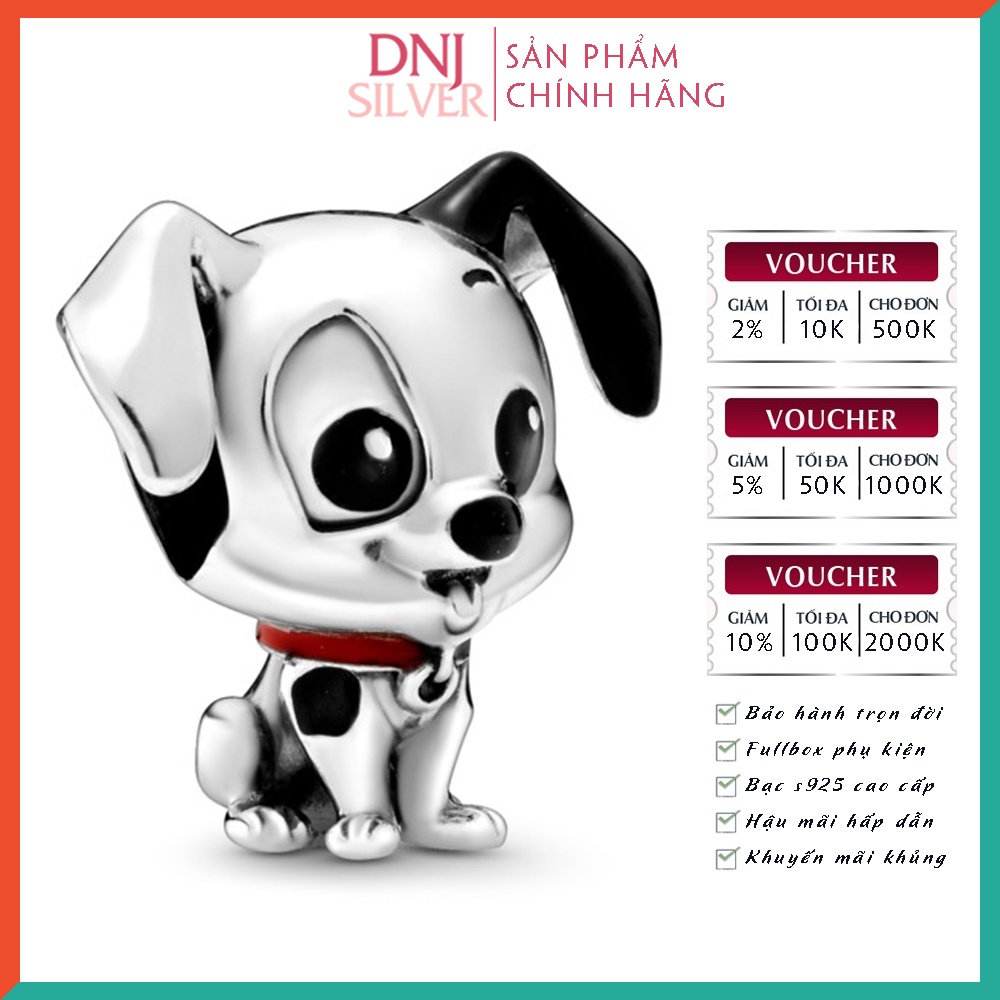 Charm bạc 925 cao cấp, hàng chuẩn bạc - Charm Disney 101 Dalmatians Patch thích hợp để mix vòng tay charm - DN172
