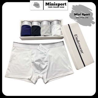 Combo 4 quần sịp đùi nam thun lạnh boxer cao cấp, co giãn 4 chiều.