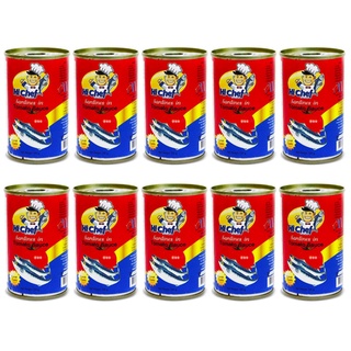 [Có sẵn] [Chính hãng] Cá Mòi Sốt Cà Hi Chef Thái Lan 155G [1 lốc 10 Hộp]