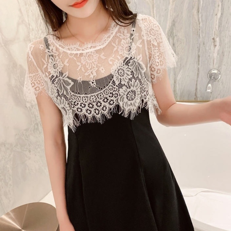 Cổ Áo Rời Che Phủ Cổ Thêu Họa Tiết Phong Cách Thanh Lịch Dành Cho Nữ
