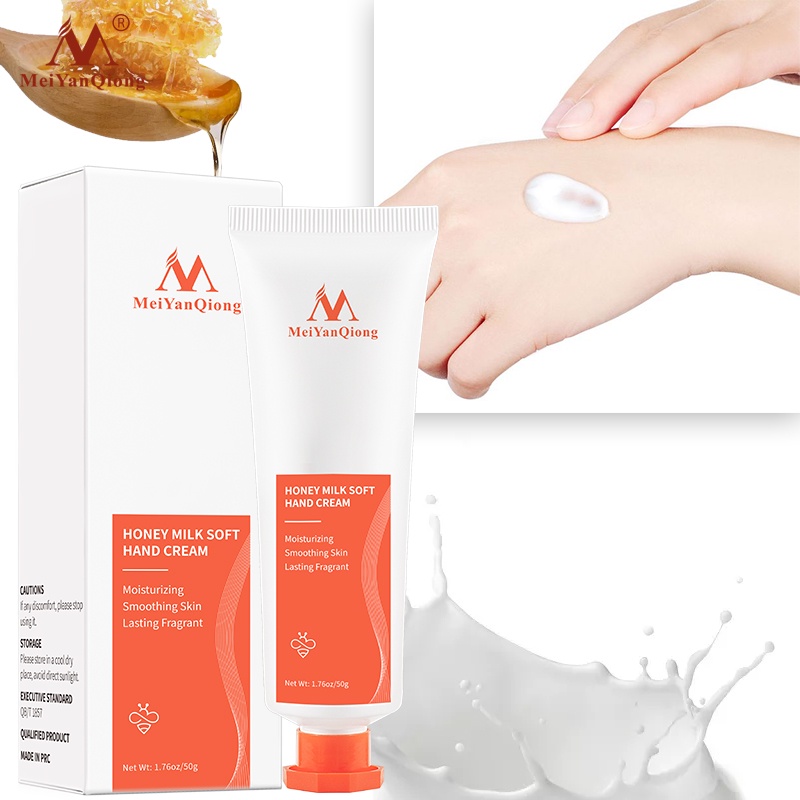 Set 3 Kem Dưỡng Da Tay Meiyanqiong Từ Sữa Mật Ong Chống Lão Hóa Giúp Dưỡng Ẩm Da Mềm Mại 50g
