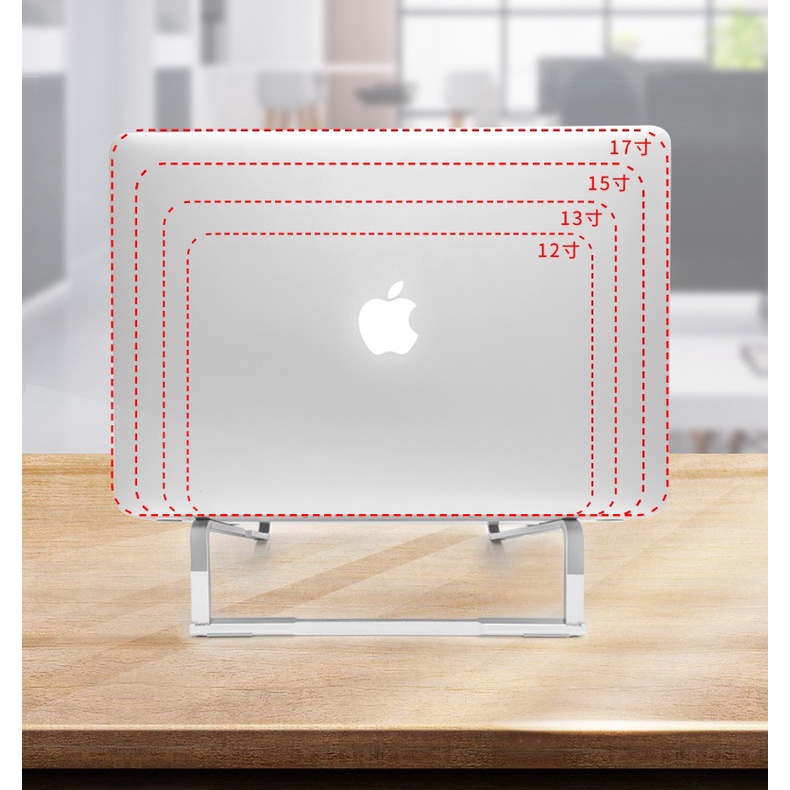 Giá đỡ Macbook kiêm đế tản nhiệt Laptop nhôm L230 chắc chắn, gấp gọn, kê cao tản nhiệt tốt.