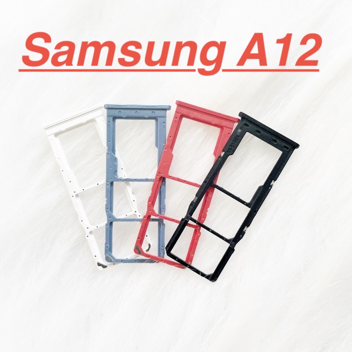 ✅ Khay Đựng Sim Samsung A12 SM-A127 Khay Chứa Thẻ Nhớ Ổ Sim Linh Kiện Thay Thế