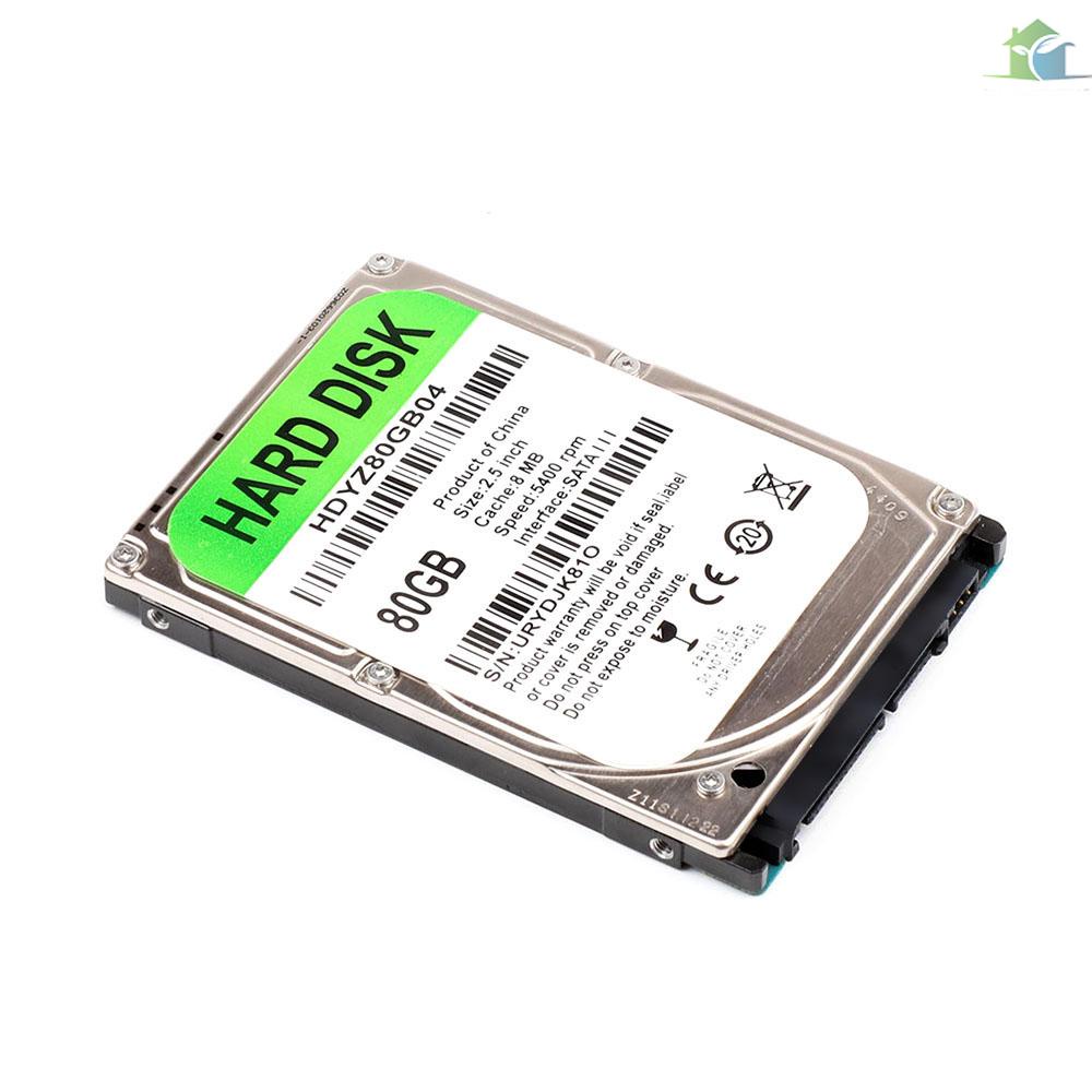 Ổ Cứng Laptop Hdd 80gb 8mb Cache 5400rpm 2.5 Inch