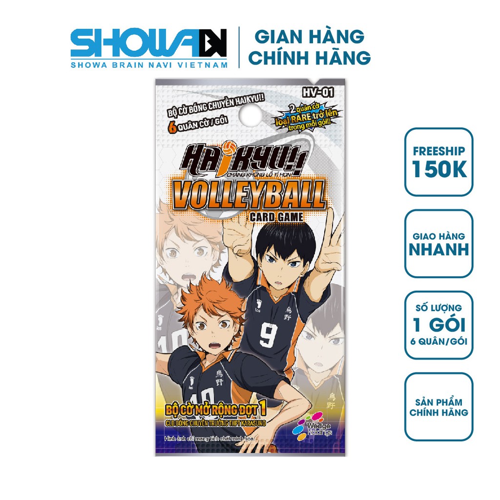 Bộ cờ bóng chuyền Haikyu - Gói mở rộng HV-01 - 6 quân cờ/gói