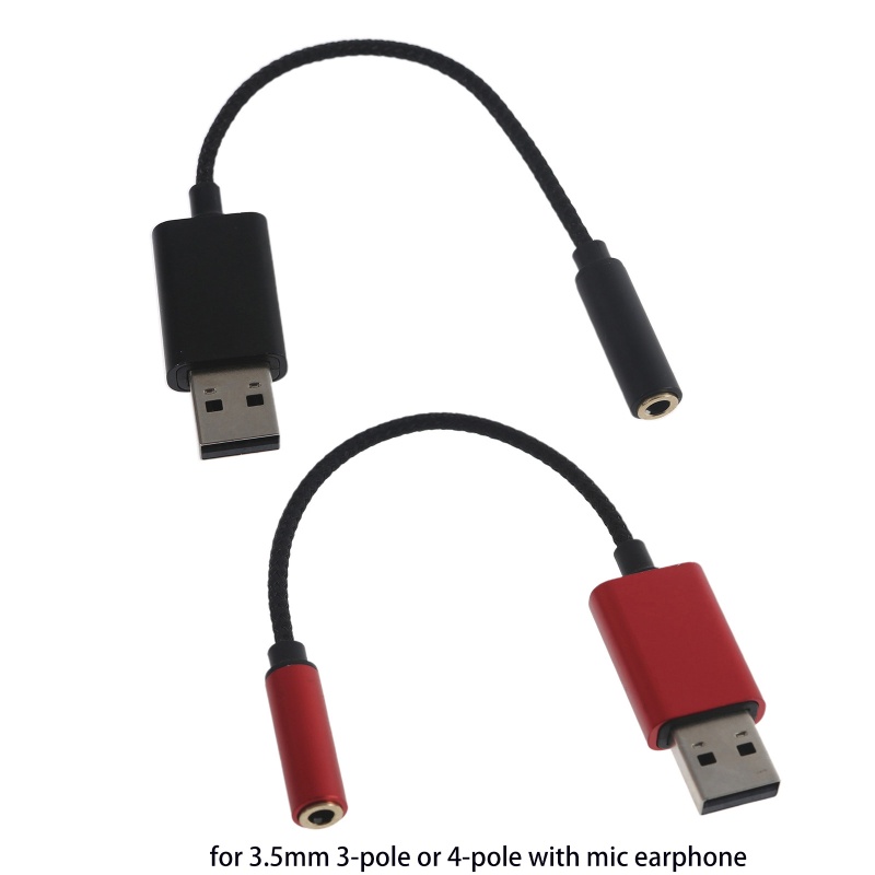 Cáp ChuyểN ĐổI Âm Thanh Tai Nghe USB Sang 3.5mm 2 Trong 1 Chuyên DụNg