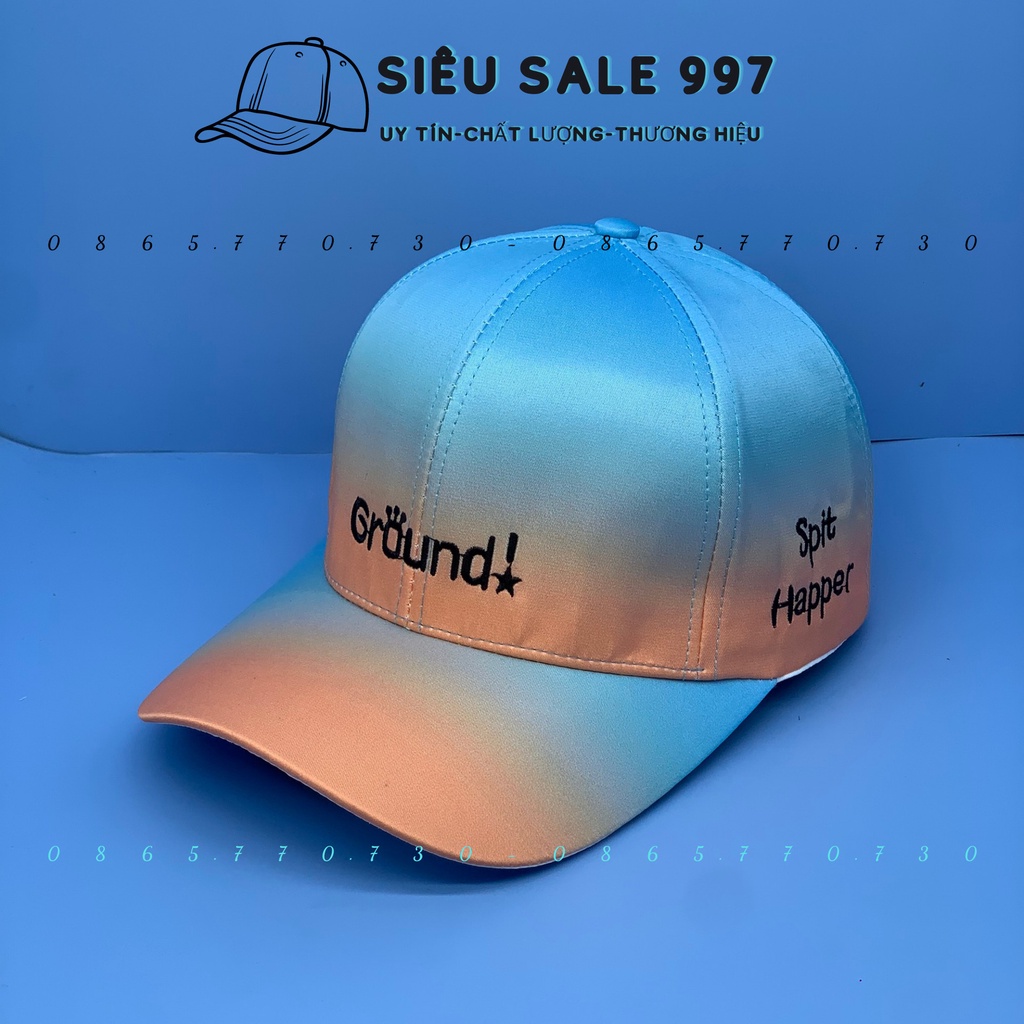 NÓN KẾT THÊU GROUND LOANG MÀU SIÊU ĐẸP FORM CHUẨN UNISEX NAM NỮ CÁ TÍNH