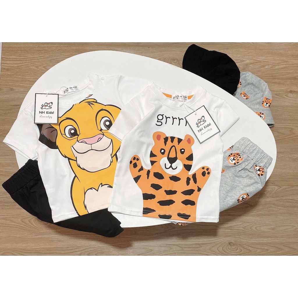 🍧🍧🍧Set đồ bộ bé trai hình hổ siêu đẹp siêu xinh chất phông sờ siêu thích 🥰, 🧢🧢🧢 Hãng N&H KIds chào buôn các Shop Sét bộ