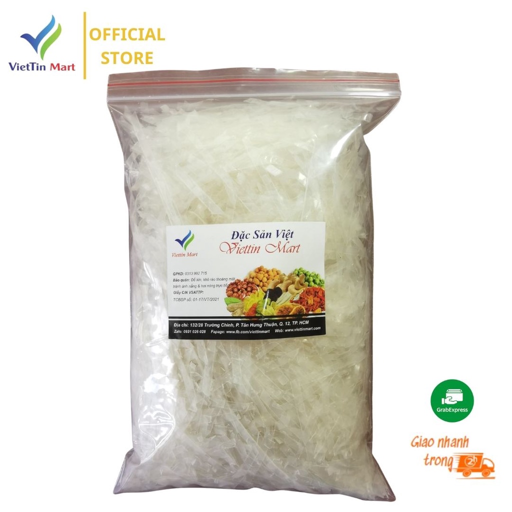 Bánh Tráng Cắt Sợi Làm Bánh Tráng Trộn Viettin Mart 500G