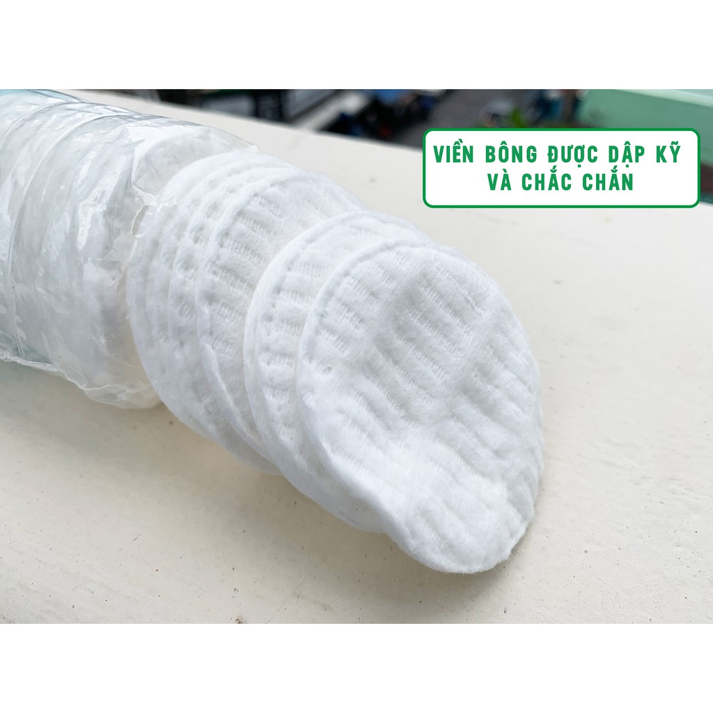 Bộ 5 Bông Tẩy Trang Ceiba 100% Cotton Siêu Tiết Kiệm Dung Dịch 120 Miếng