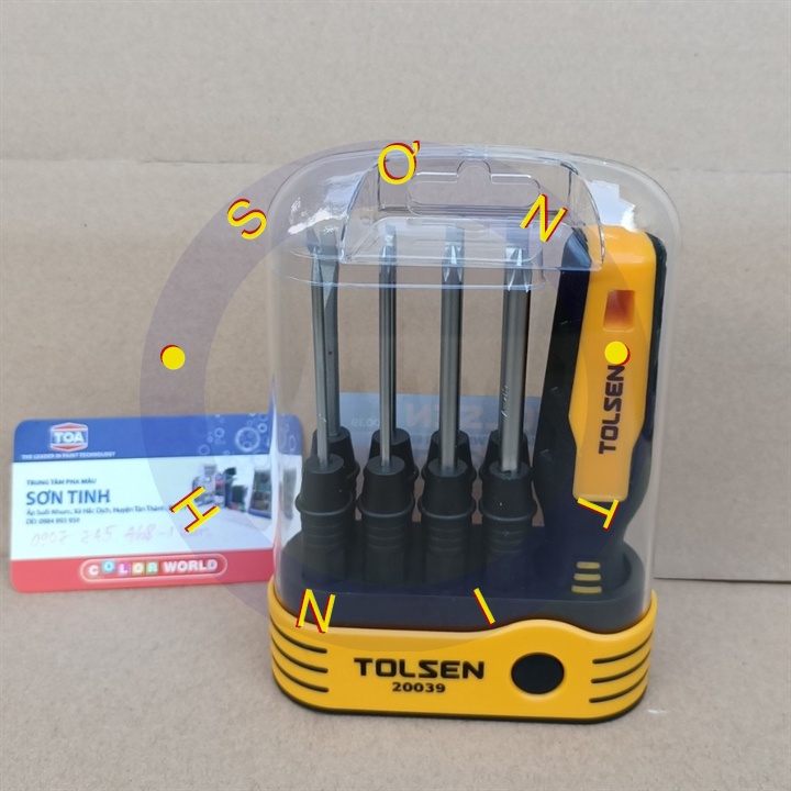 Bộ tua vít đa năng 8 trong 1 TOLSEN 8in1 Screwdriver Set 20039 cao cấp