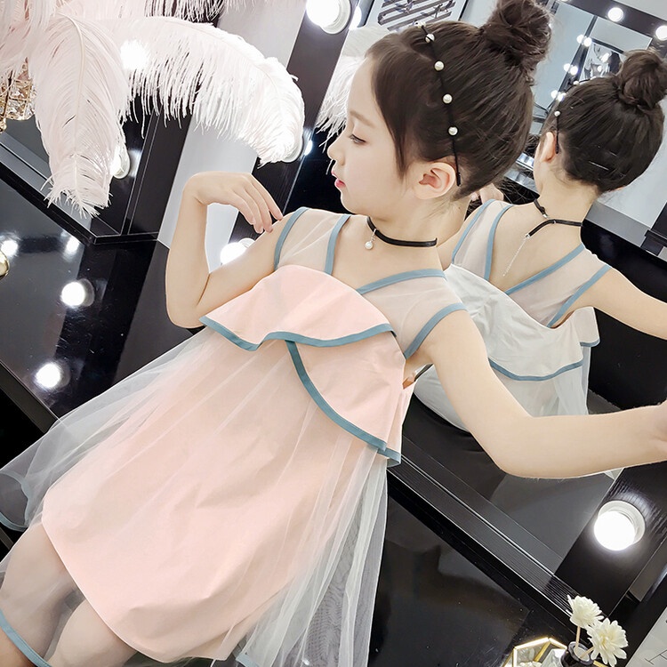 Đầm Thời Trang Mùa Hè 2022 Phong Cách Hàn Quốc Mới Cho Bé Gái