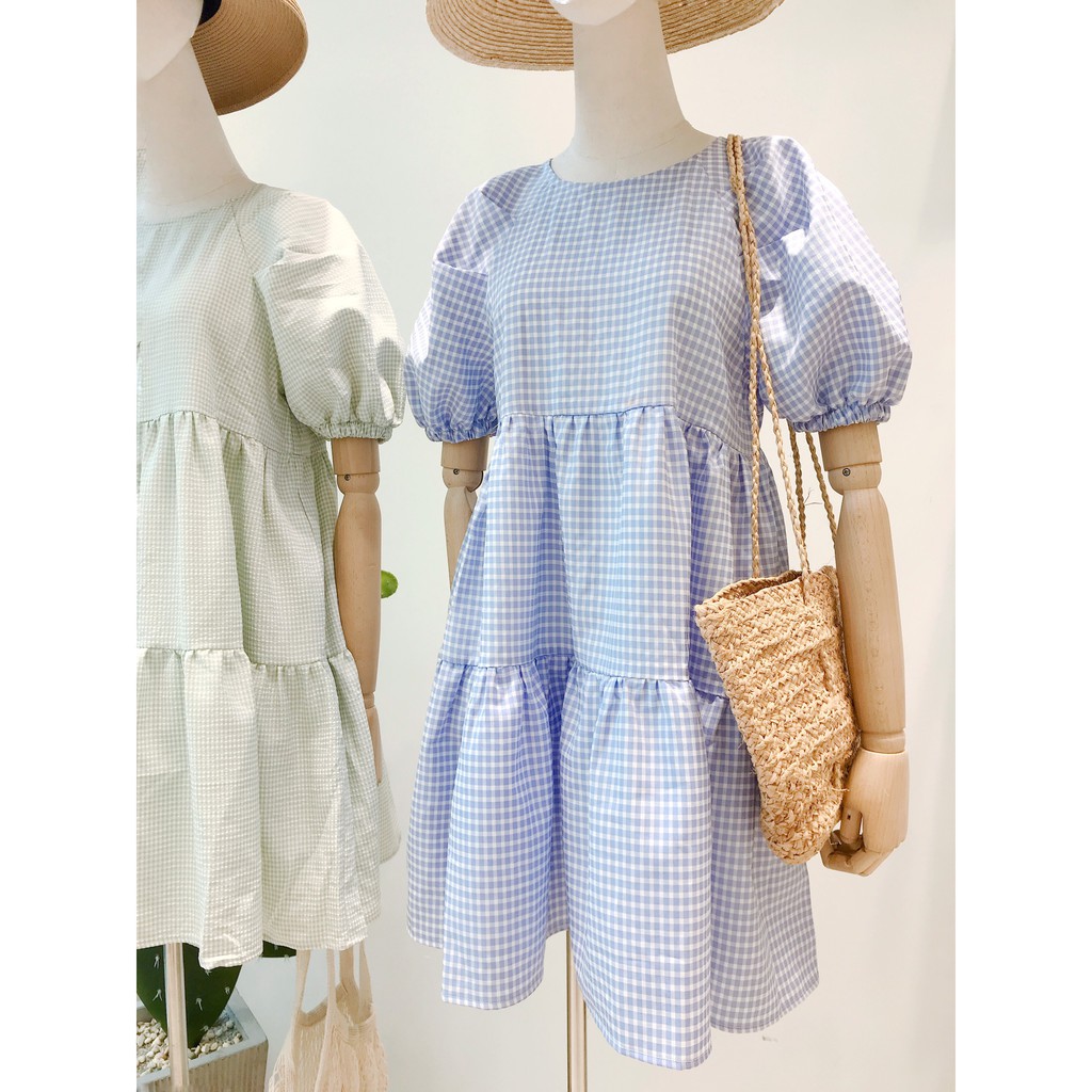 [Mã SKAMSALEP6 giảm 10% tối đa 100K đơn 150K] Đầm babydoll MIEU 2 tầng - HMR15 (Xanh dương đậm) | BigBuy360 - bigbuy360.vn