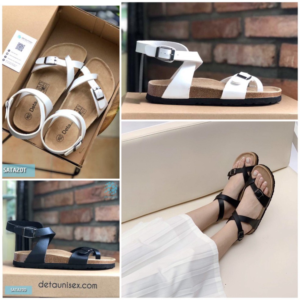 GIÀY SANDAL QUẤN CỔ CHÂN ĐẾ TRẤU NAM NỮ BIRKEN - SATA20