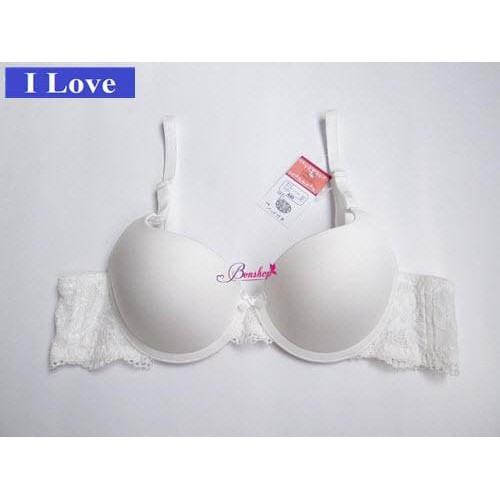 Áo ngực Lovely xuất Nhật quả trơn dây ren mút ép vừa nâng ngực 175
