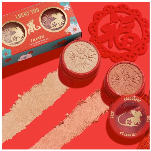 Set Colourpop phấn highlight và phấn má Phiên bản tết 2020