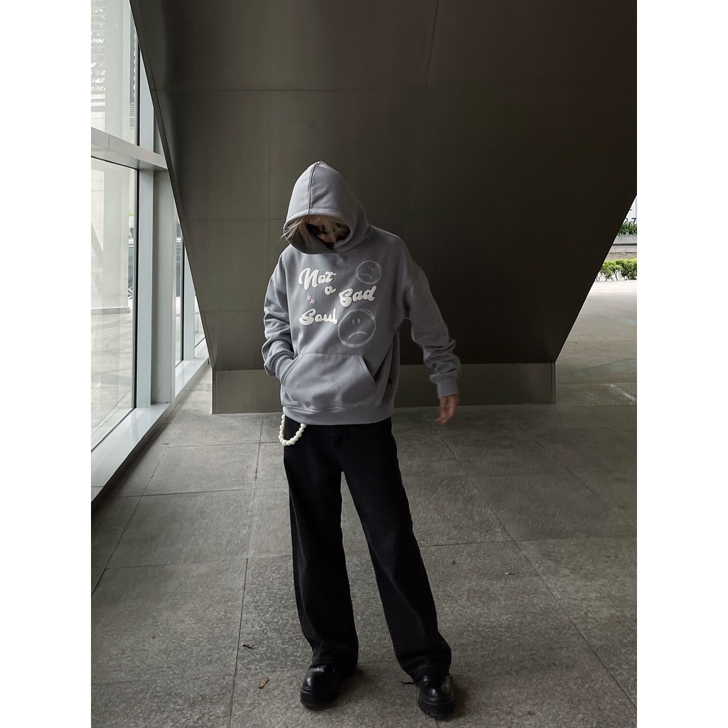 Áo khoác Hoodie trùm đầu nỉ bông POSITIVE MIND NASS