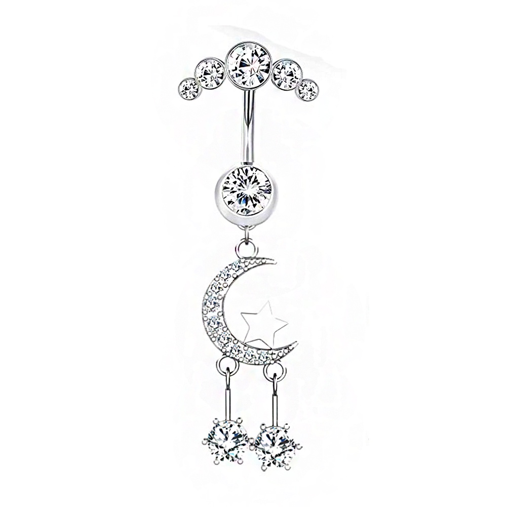 Khuyên Rốn Đính Đá zircon Nhiều Kiểu Dáng Cá Tính Thời Trang