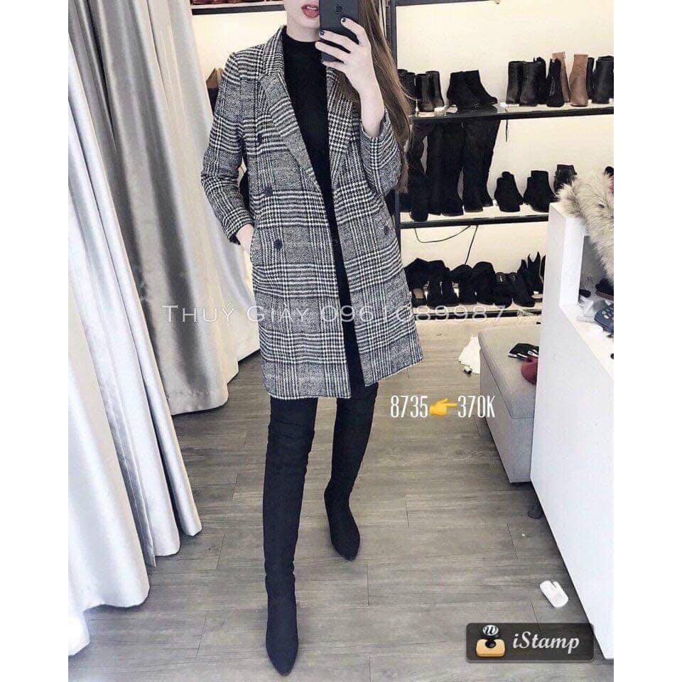 Áo khoác dạ kẻ