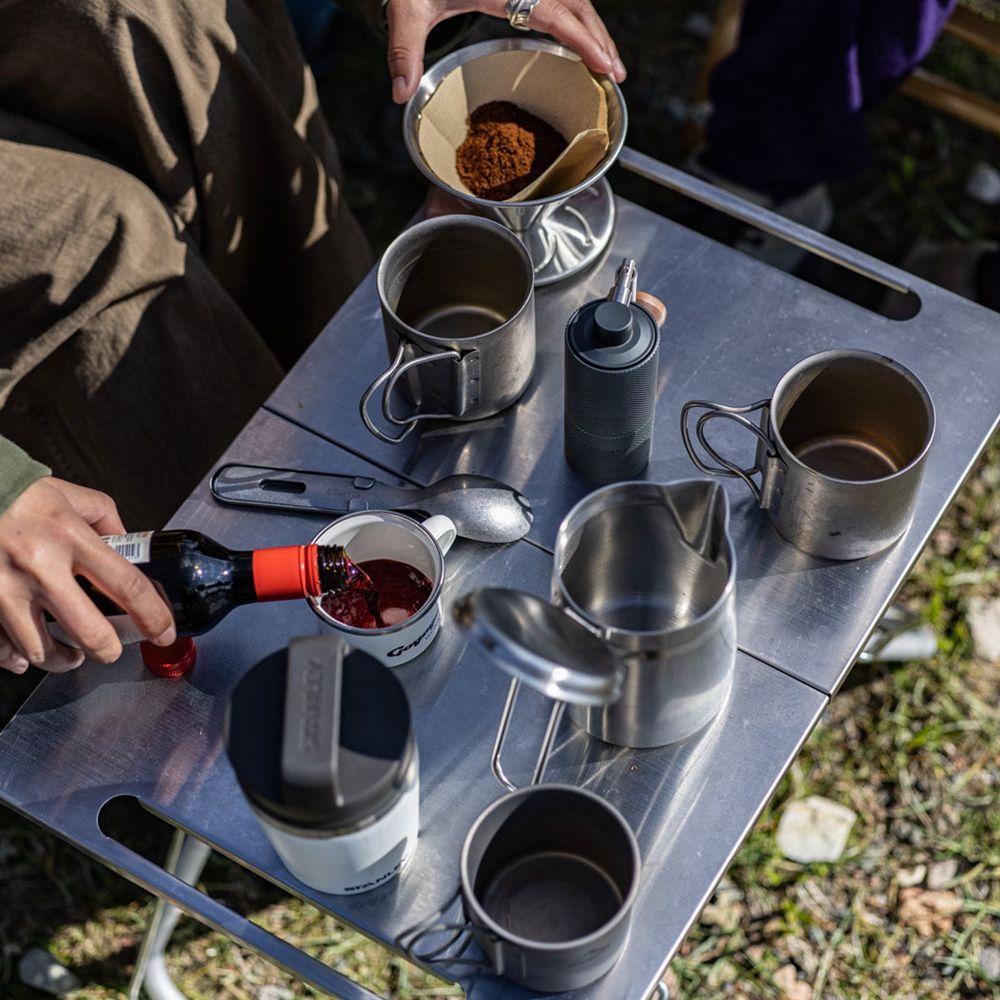 MAG Giá Đỡ Cốc Cà Phê Trà Bằng Titan Siêu Nhẹ Có Thể Gấp Gọn Tiện Dụng Mang