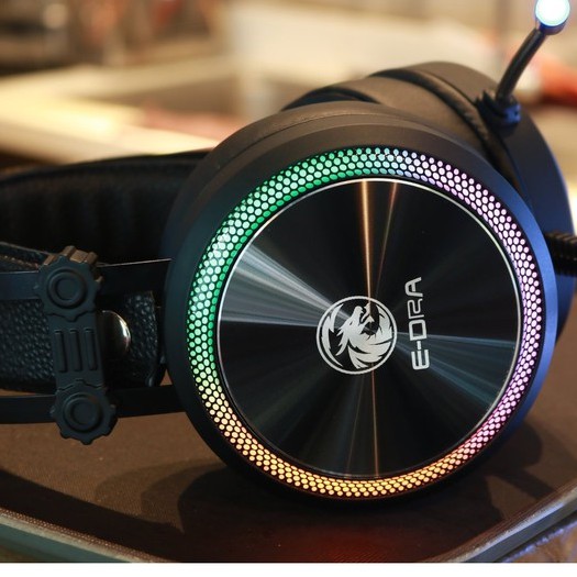 Tai nghe chụp tai game thủ Edra EH412 PRO 7.1 cho máy tính, chơi Game, nghe nhạc có MIC, có dây, chính hãng BH 24 tháng